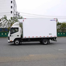 纯电动新能源 鲜果蔬菜冻货纯电小货车厢式车 小型蓝牌面包冷藏车