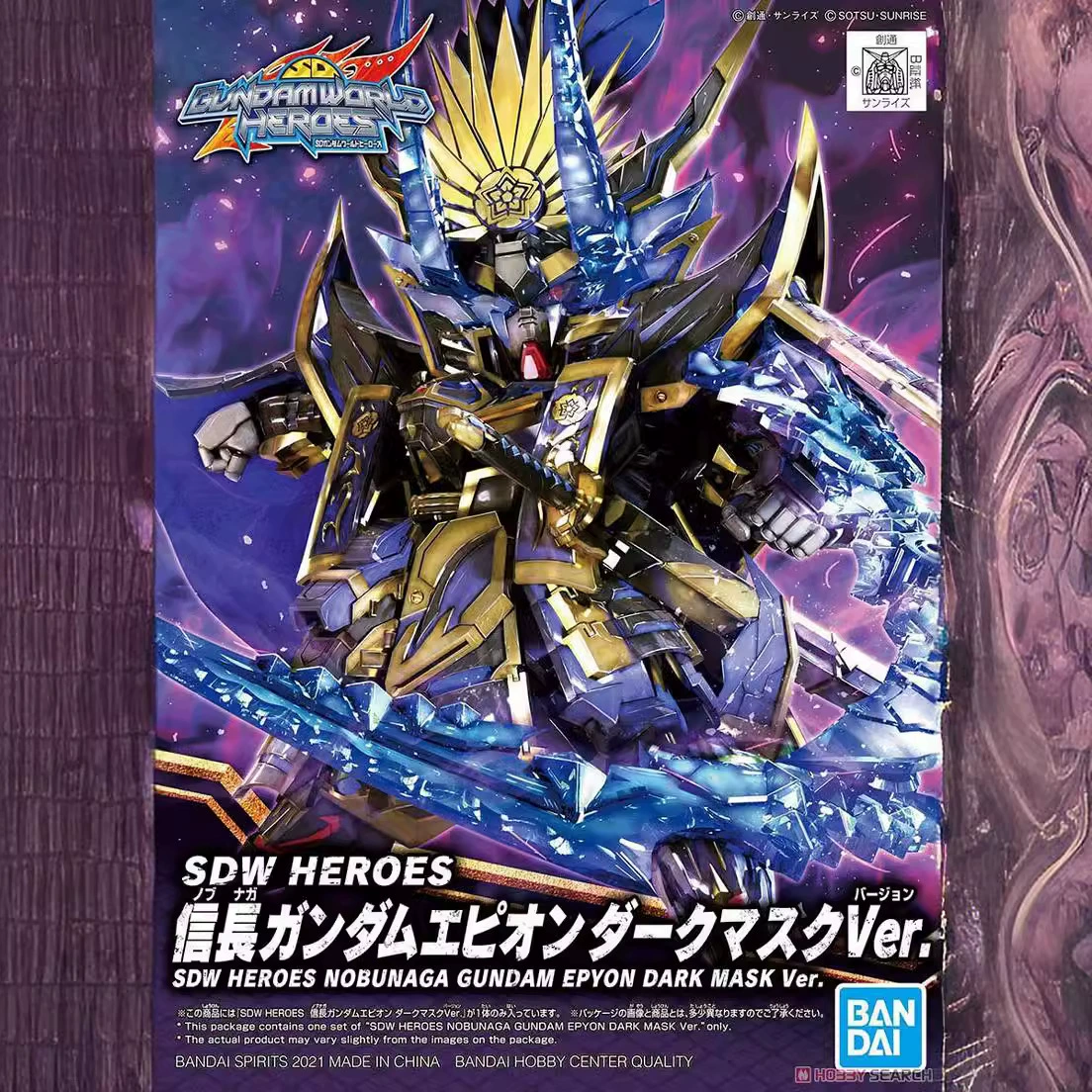 Сборная модель Bandai SDW BB Warrior World Heroes Nobunaga Abian Black Mask