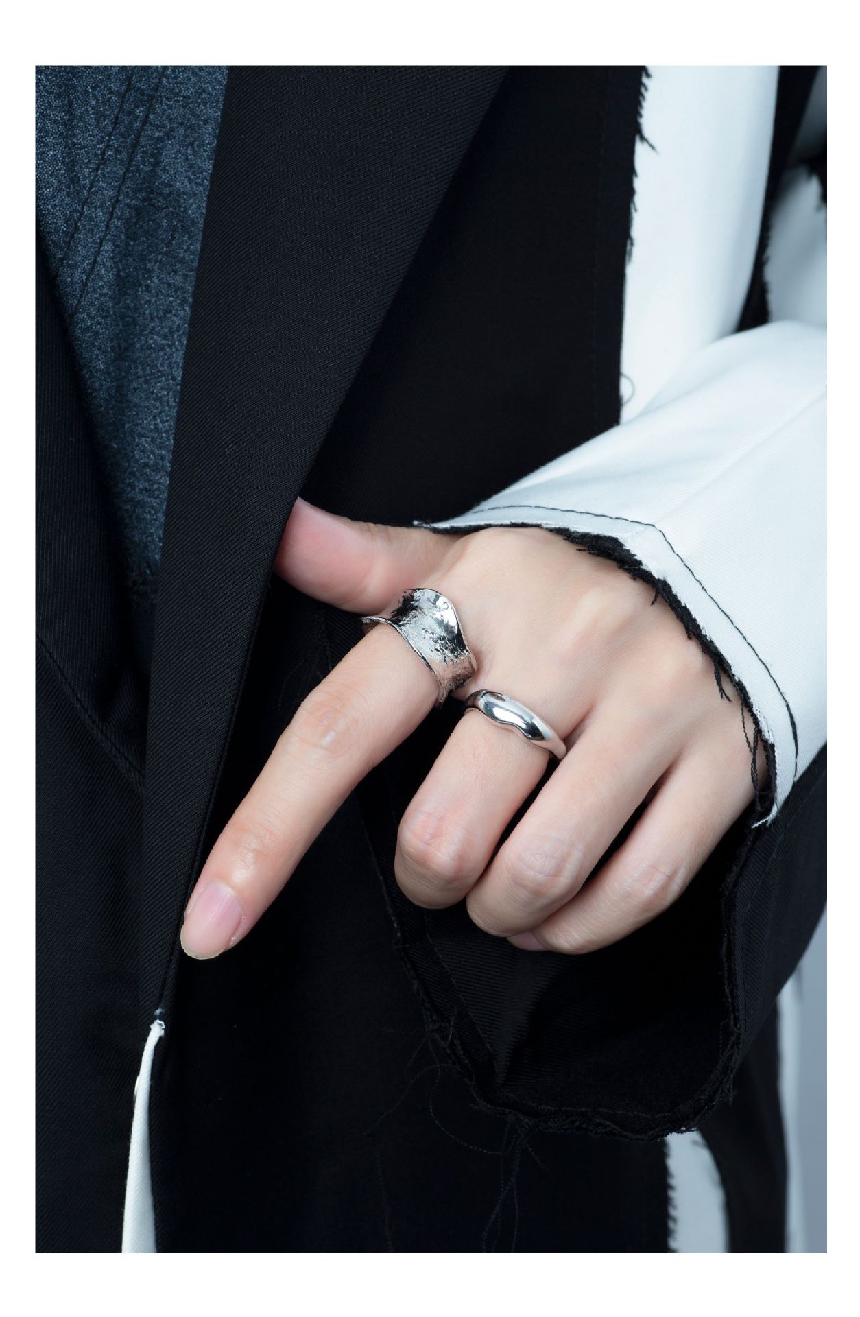 Simple Style Geometric Copper Plating Open Ring