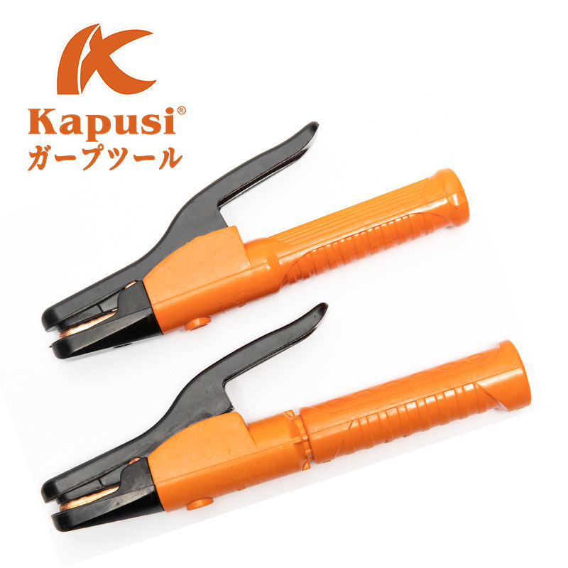 kapusi日式工业级焊接铜体电焊钳800a锻压耐热焊钳防烫手焊把钳