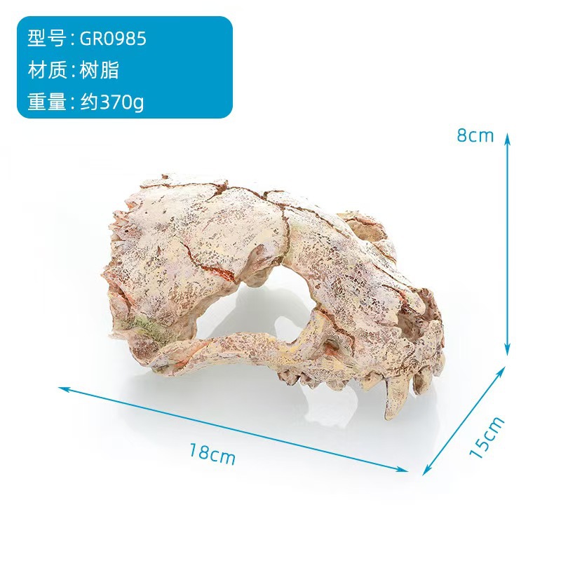 Mascotas trepadoras esquivando cuevas, acuario, simulación de paisajismo, grifo, huesos fósiles, peces y camarones, casa esquivando, decoración de acuarios, artesanías