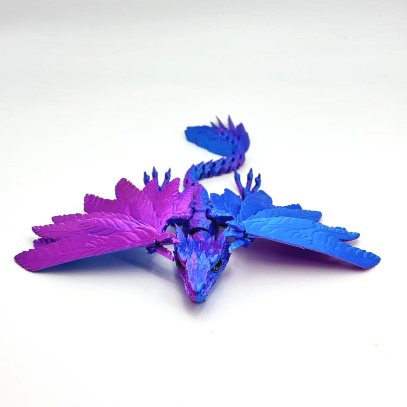 3d打印羽毛龙爆品始祖鸟飞龙模型鸟模型关节可动模型儿童玩具|undefined