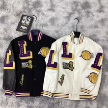 美式棒球服夹克外套男春秋款2025复古宽松高级新款湖人春季上衣潮