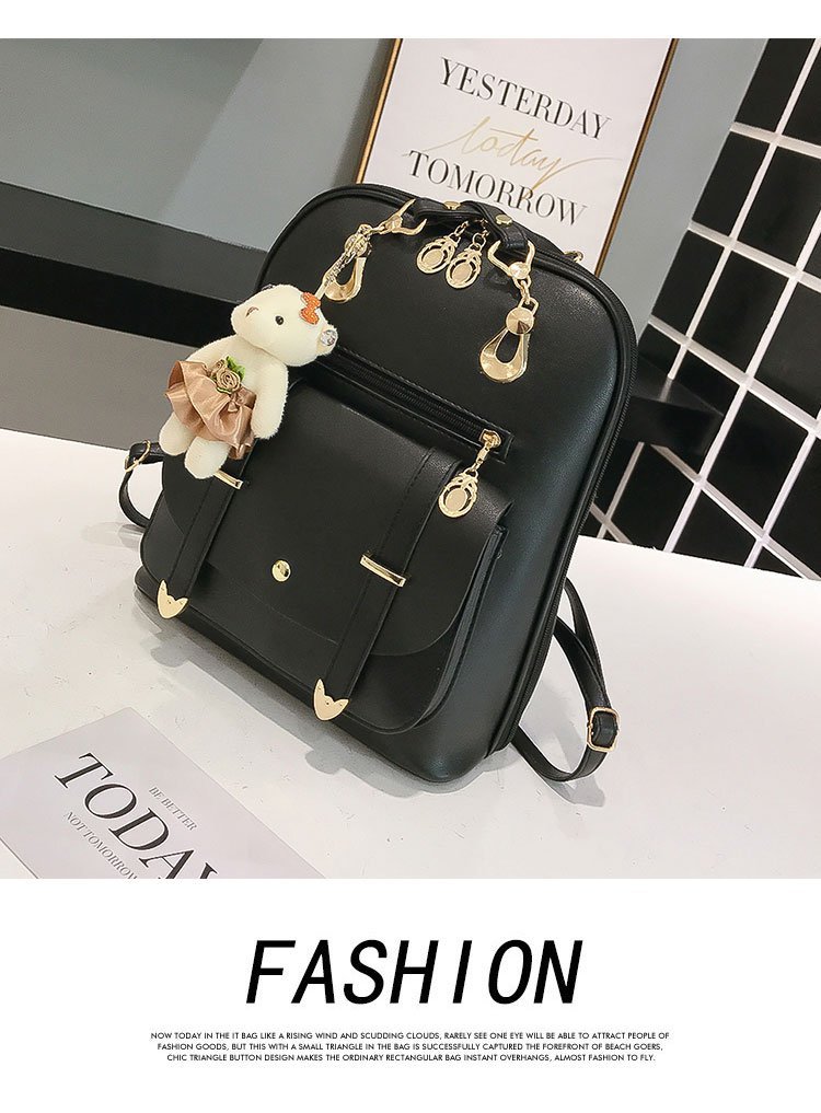 New style backpacks for women, fresh and cute student fashion and casual Korean-style women's bags, cross-border one-piece shipping worldwide undefined