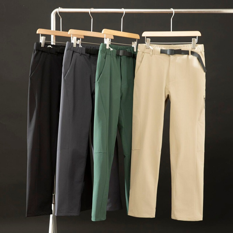 Scandinavian Classy Outdoor! Windproof and Water Repellent! 3D Vertical Cutting! Autumn Men's Mountain Functional Soft Shell Casual Pants