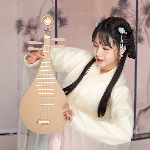 Children's educational toys, traditional musical instruments, handmade diy material package, kindergarten Chinese style art painting
