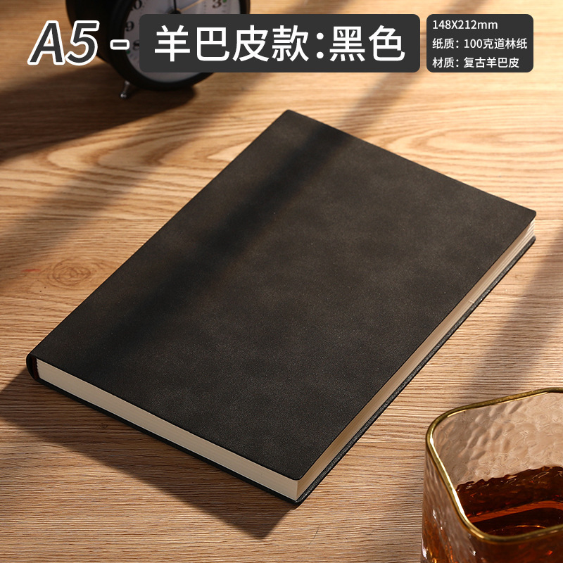 Sheepskin A5-black