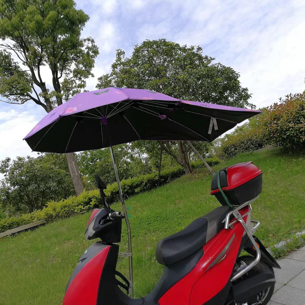 Directo de fábrica de vinilo de mariposa coche eléctrico paraguas batería coche cola de milano paraguas plegable sombrilla al por mayor