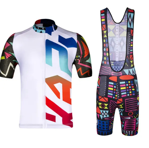 Ropa de ciclismo de manga media Monos exclusivos transfronterizos Traje de verano Bicicleta de carretera Bicicleta Transpirable Top de hombre