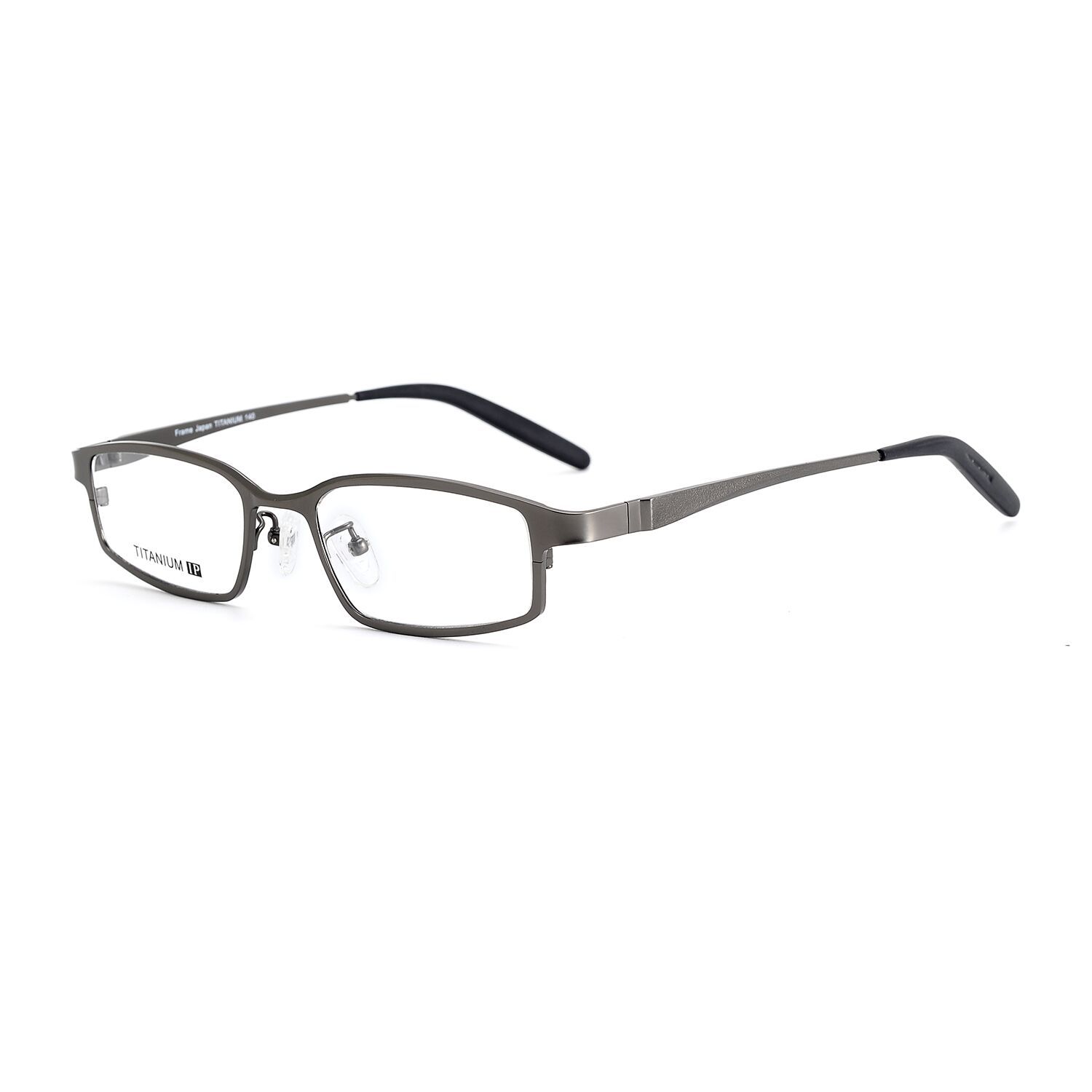 Minimalist Square Titanium Eyeglasses For Men Full Frame Glasses_voghion.com