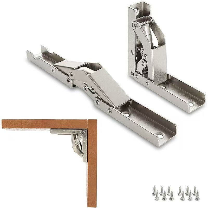 Soporte plegable bisagra larga sin agujero bisagra de ángulo recto para amortiguación puerta del armario puerta del armario bisagra de rejilla