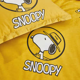 史努比中纺鲁棉四件套（花型：奥兰多）SNJ02-2023B
