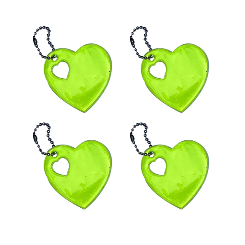 Colgante reflectante Juego de llaveros de seguridad vial nocturna Colgante de mochila escolar para estudiantes