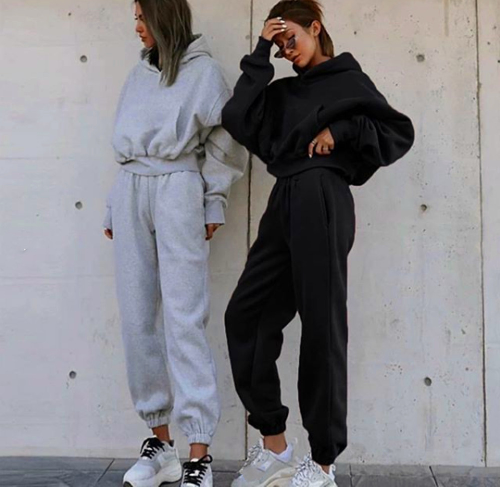 Damen Sweatshirt Und Jogginghose Set Für Sport Und Freizeit_voghion.com