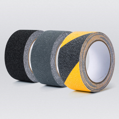 Wholesale PVC step anti-slip tape 10cm wide black and yellow frosted tape waterproof anti-slip sandpaper anti-slip tape