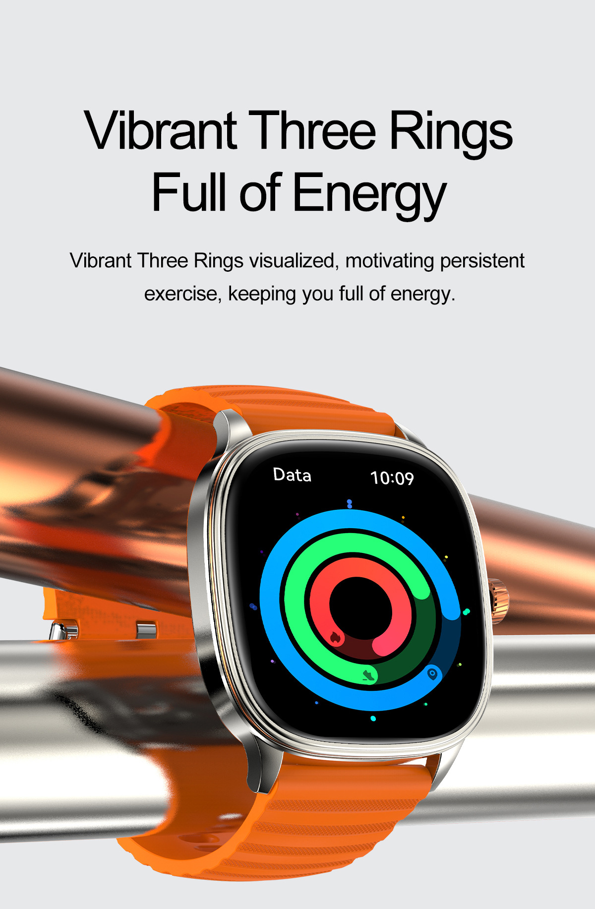 Smartwatch Mit Bluetooth Telefonie Sprachassistent Fitness Tracker_voghion.com