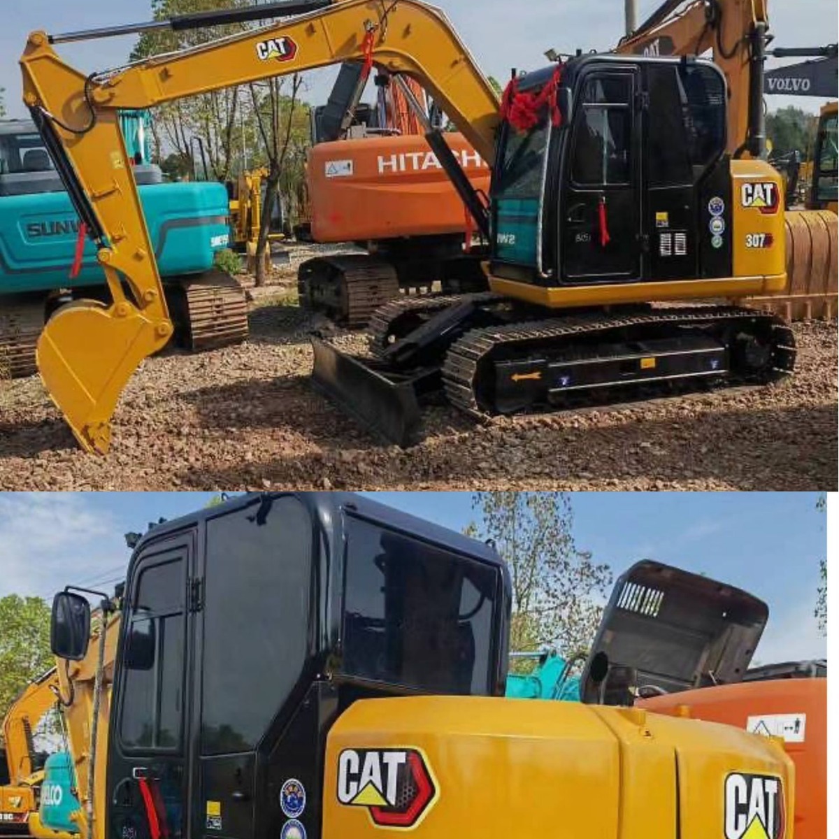 Jiaxing de segunda mano Komatsu 70 130 excavadora PC200-8 Carter 320D CAT307 importación y exportación