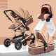 wisesonle stroller two-way high landscape sitting and reclining light folding shock-absorbing stroller