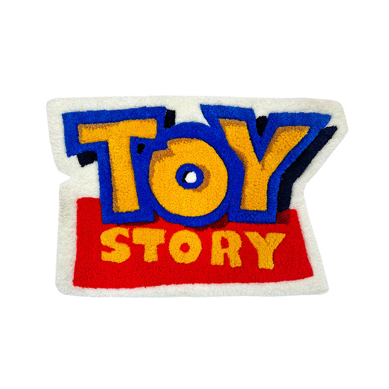 トイストーリーカーペットTOYアイデア厚手植毛飾りカーペット漫画リビングルーム子供部屋アニメタペストリー|undefined