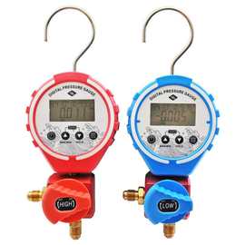 数字电子显示压力表加冷媒氟利昂空调抽空测压表高低压表两款可选