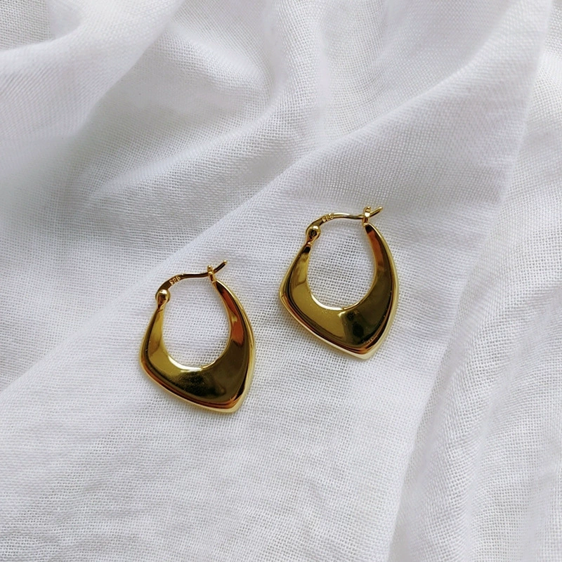 Square earrings, internet celebrity, simple and elegant design