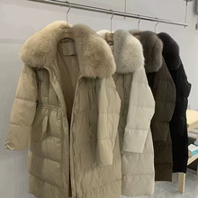 平湖羽绒服女2025鹅绒服毛领冬装外套女高端撤柜女装杂款尾货批发