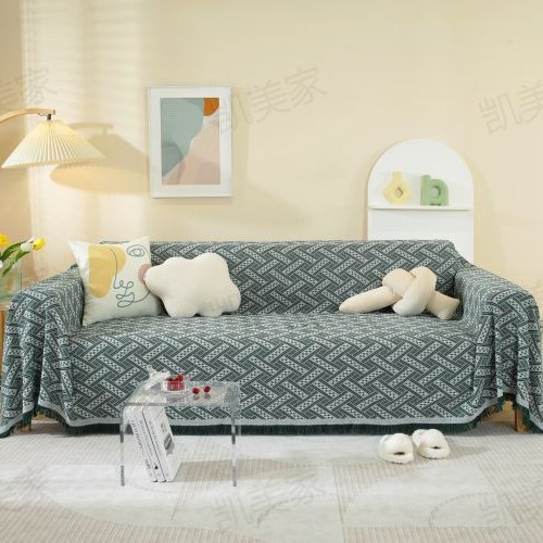 Summer Universal Sofa Towel Scandinavian Ins Style Cover Cloth Full Cover Sofa Cushion Cover Cover Blanket Single Three Person Universal All Year Round