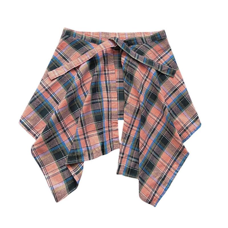 Children's Shirts, Sweatshirts, T-Shirts, Jackets, Layering Essentials, One-Piece Tie-Up Design, Hides Belly Fat, Plaid Hem