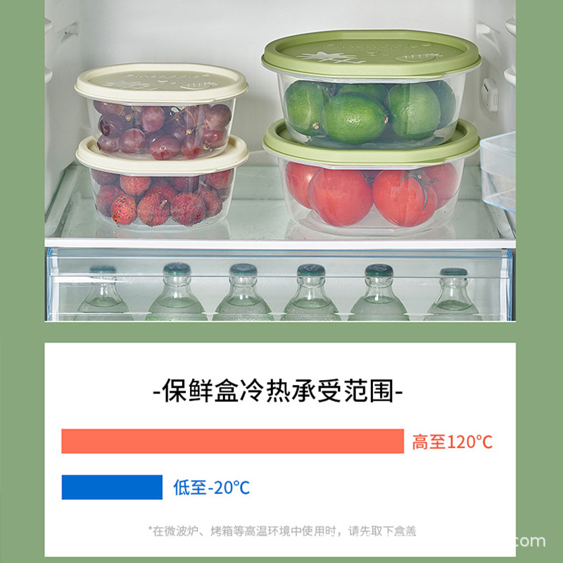 Más crujiente de calidad alimentaria hogar horno de microondas especial caja de almuerzo calefacción fruta caja de Bento Caja Sellada caja de almacenamiento de refrigerador