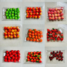 厂家批发 仿真迷你小水果模型 仿真水果蔬菜道具 发夹装饰配件