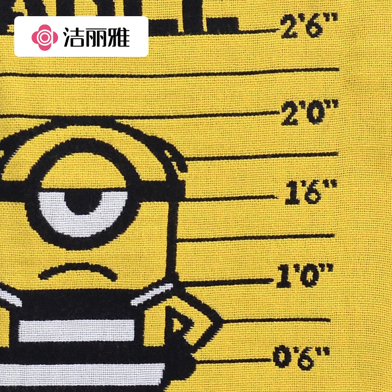 Jieliya Minions Towel Adult Xinjiang Cotton Face Towel Cotton Embroidered LOGO Wedding Accompanying Gift M8014