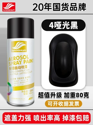 Avtomobil boyası Anti-Rust Paint - matte-black-6-bottles-450mlbottle-spray-paint