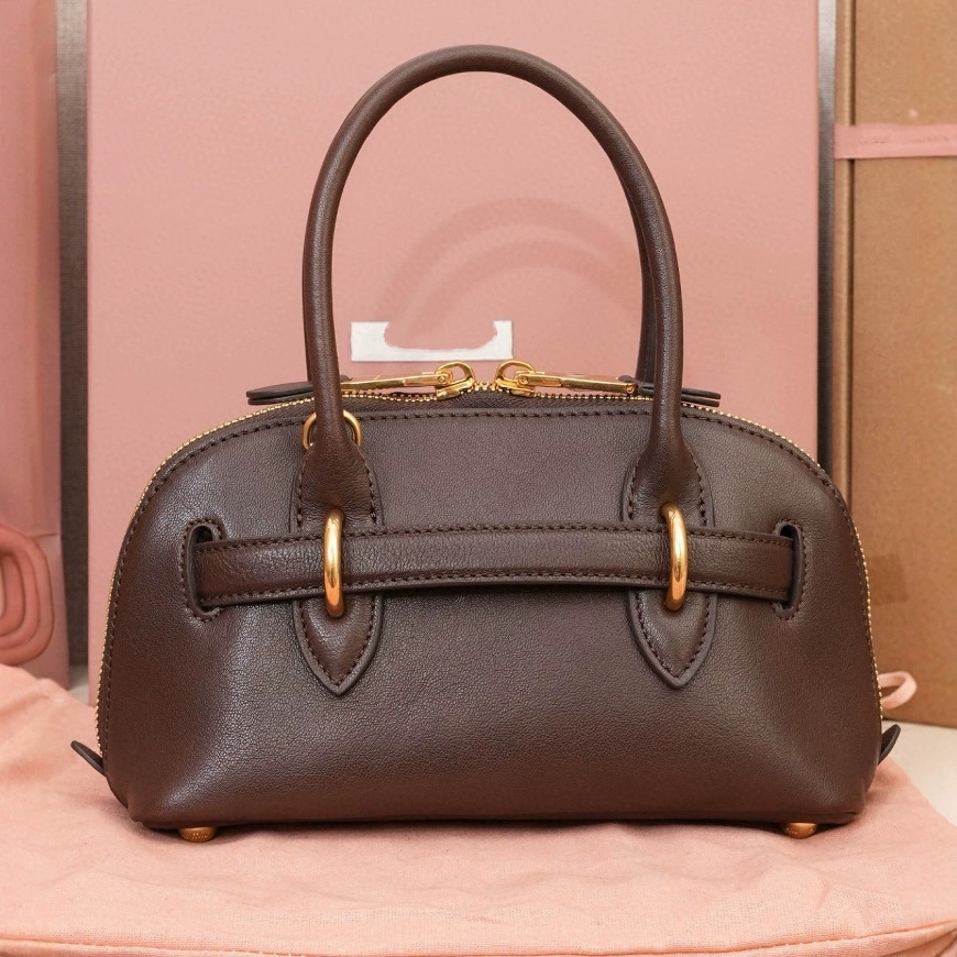 Miki2 nuevo venganza concha bolsa maletín bolos cinturón hebilla de cremallera doble cabeza letras estereoscópicas retro inclinado