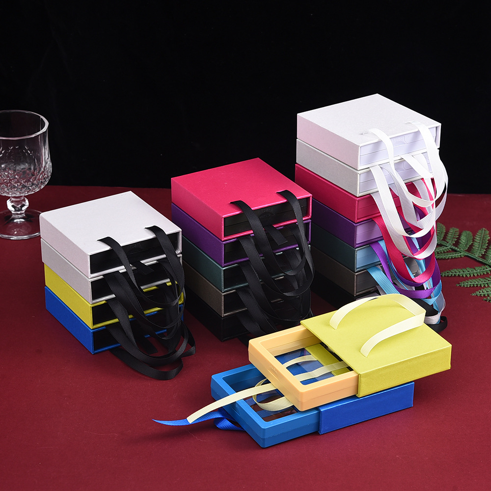 新款珠宝包装礼品空礼盒高档首饰盒戒指项链耳环手镯饰品收纳盒子