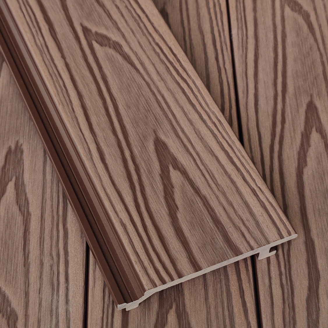 Exportación de comercio exterior WPC rejilla de madera ecológica malla de pared de fondo rojo tablero decorativo techo madera ecológica bambú rejilla de fibra de madera