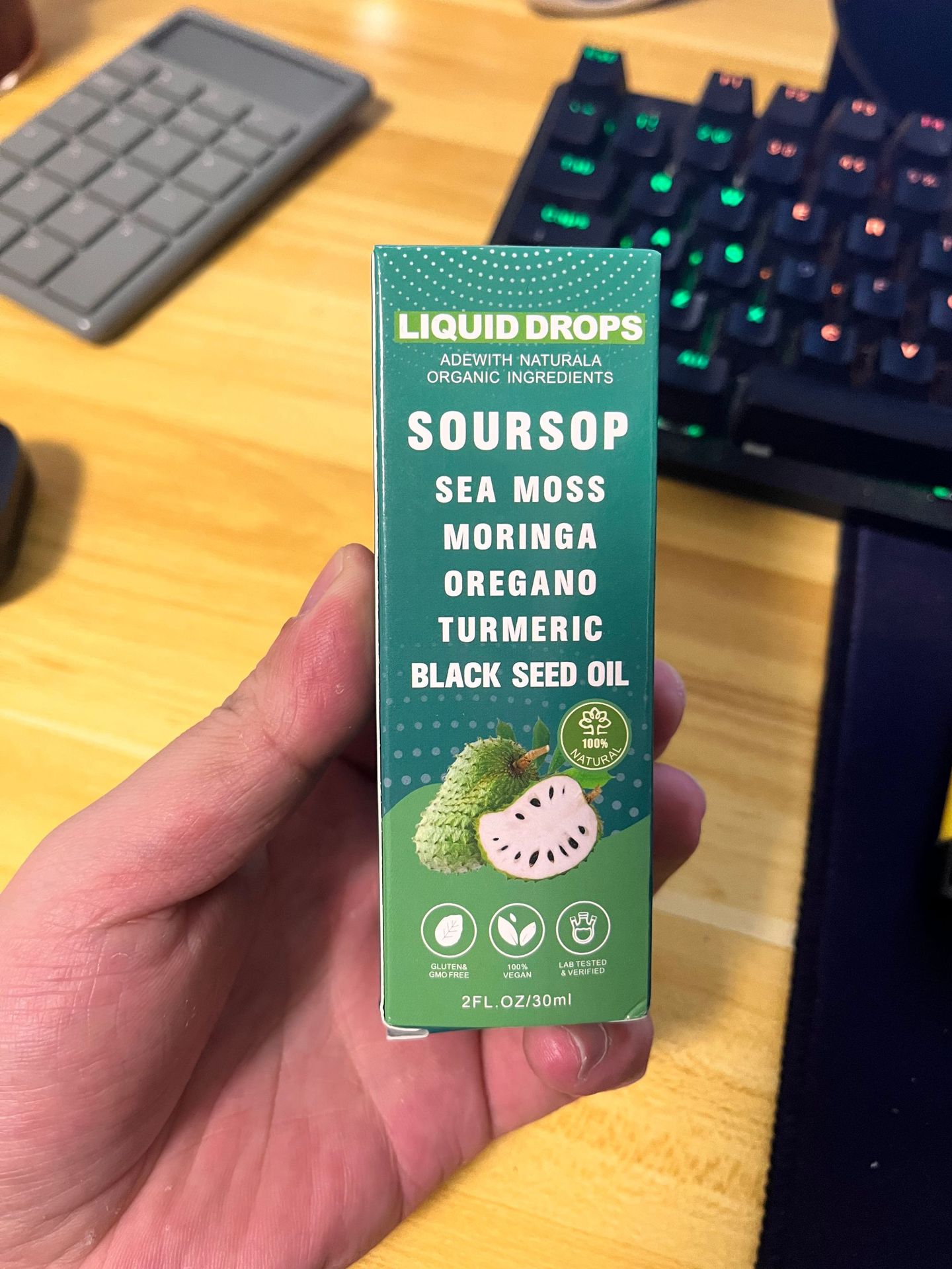 SOURSOP DRO ผลไม้แห้ง Graviola Drops 30ml/ขวด (สำหรับการขายการค้าต่างประเทศเท่านั้น ห้ามขายในประเทศ การซื้อเทียบเท่ากับการยกเว้นความรับผิดชอบเริ่มต้น)