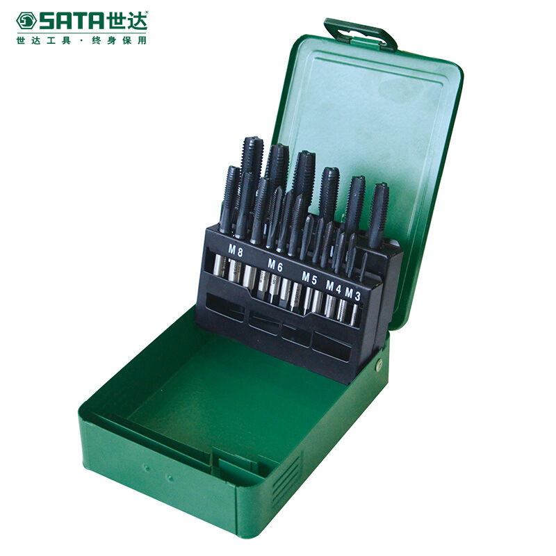 世达 50453件高速钢粗牙丝锥组套丝攻