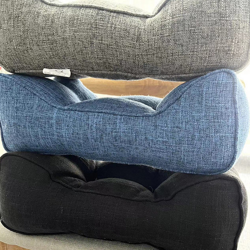 Thick Cotton Linen Multi-functional Waist Pillow Office Computer Chair Back Support Cushion Pregnancy Waist Pillow Car Small Pillow