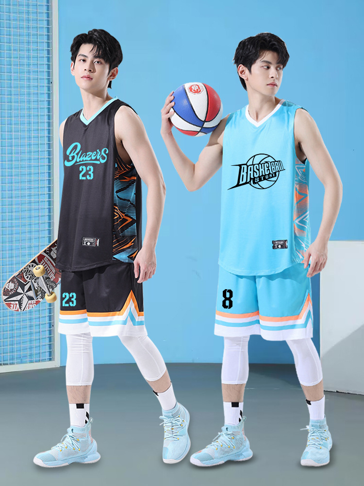 Jersey Basketball Men's Basketball Team Uniform Game Training Uniform American Sports Vest Uniform Children's Men's Suit