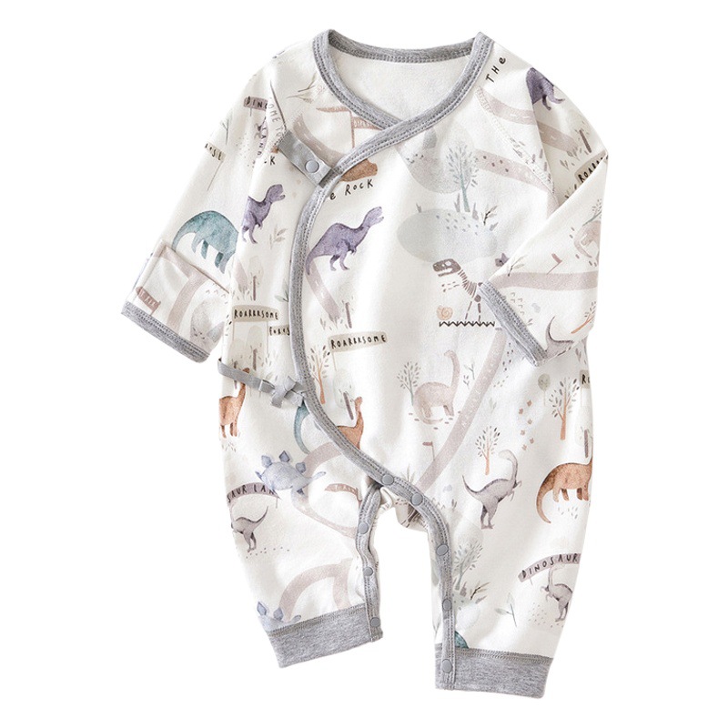 Ropa de bebé recién nacido primavera y otoño mono de algodón ropa de otoño recién nacido mameluco de luna llena hombres y mujeres ropa de monje