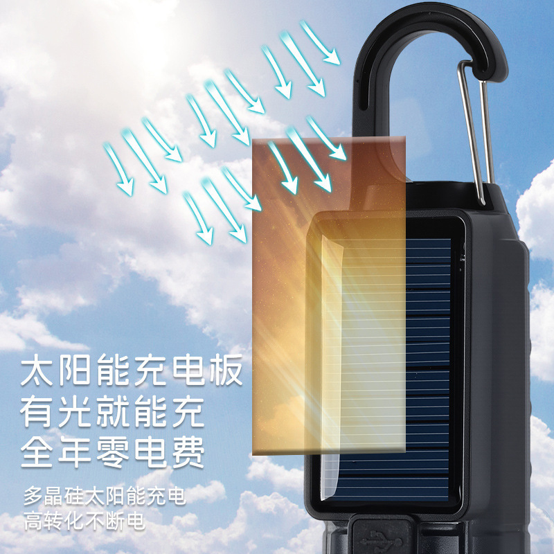 新款太阳能露营灯充电复古野营灯氛围灯 LED钨丝帐篷灯应急球泡灯|undefined