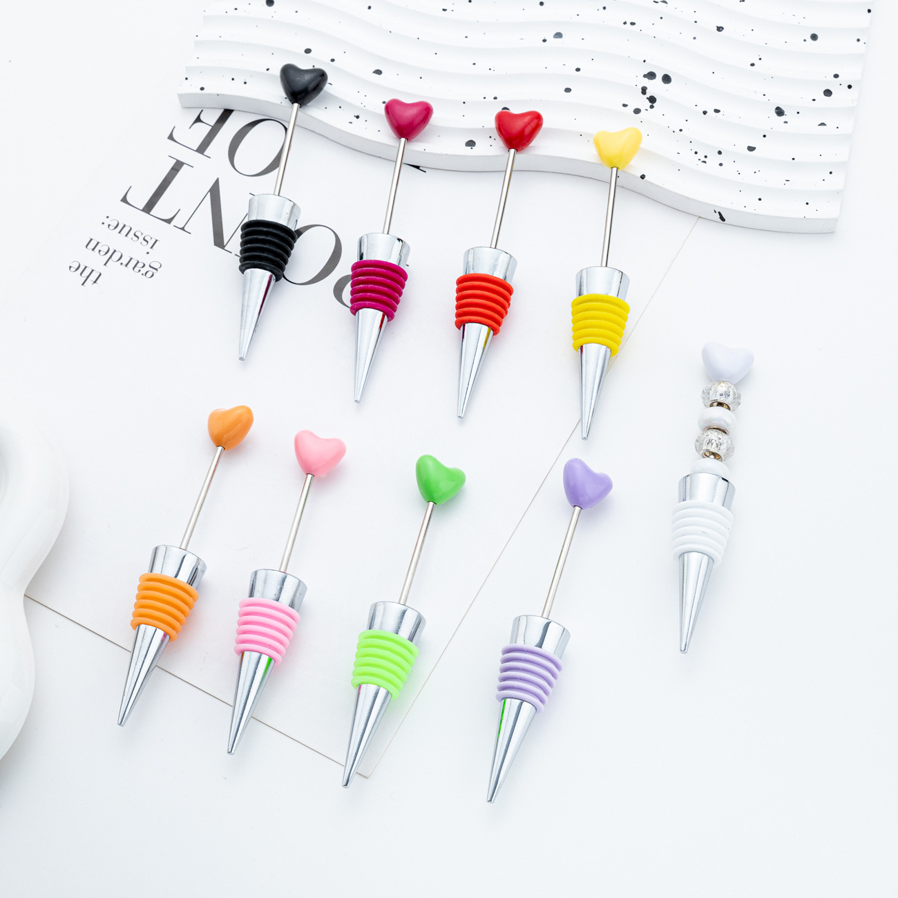 Nuevo DiDi Cuadrado amor tapón de vino cónico tapón de silicona tapón de vino de boda tapón de champán tapón de vino