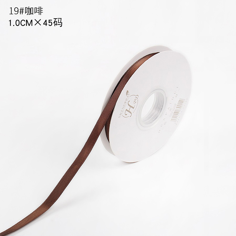 Cinta de poliéster de color sólido brillante, embalaje de flores, cinta, pastel, caja de regalo, ramo, bricolaje, floristería hecha a mano, materiales florales