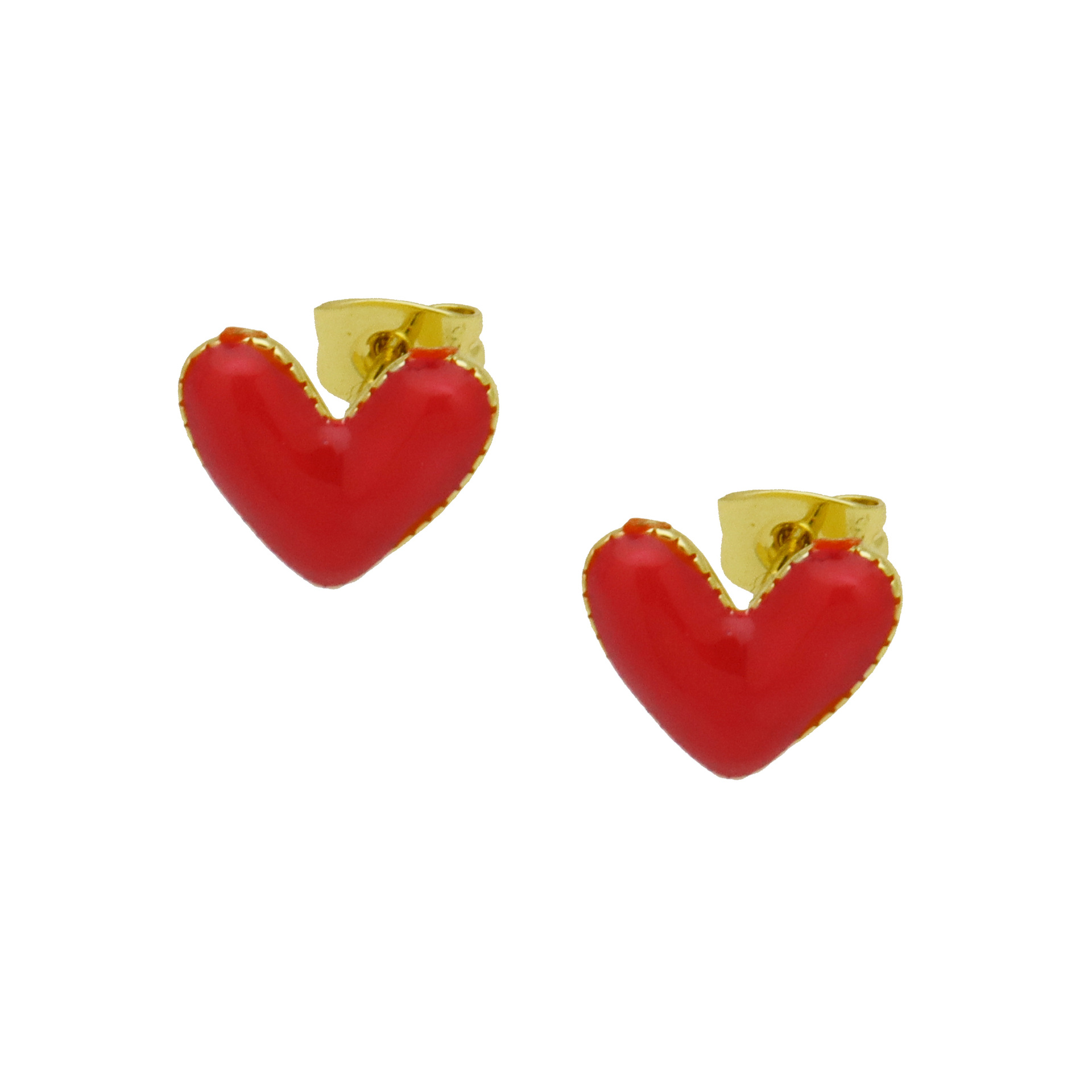6g Weight Brass Ear Needle Material Ear Studs Classification 1 Pair Quantity Daily Occasion Copper Material Heart Shape, Strawberry, Mushroom Pattern All Seasons Season Women's Gender Enamel Design IG Style Style 1 Pair IG Style Heart Shape Strawberry Mushroom Enamel Copper Ear Studs 10