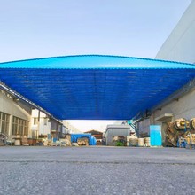 大型悬空移动仓库帐棚厂家批发篮球场活动雨棚电动控制推拉雨棚