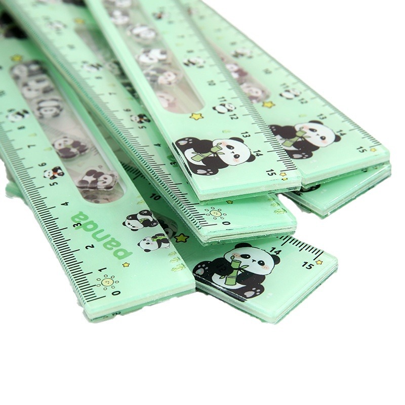 CyiMu grupo panda rocker regla adorable arroz cool payaso pez acrílico 15cm regla