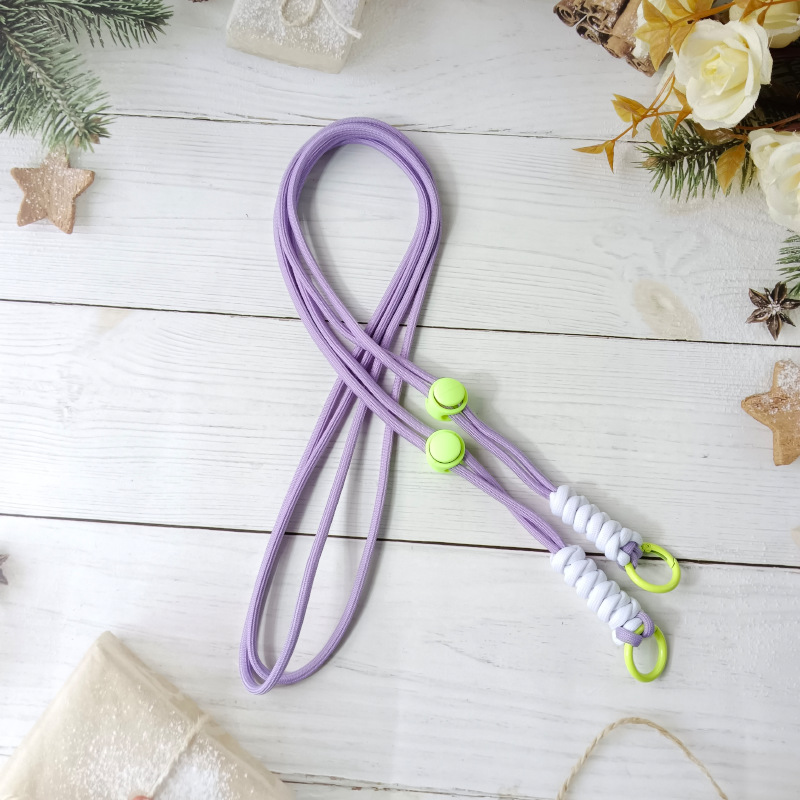 연한 보라색과 흰색(녹색 버클)♢