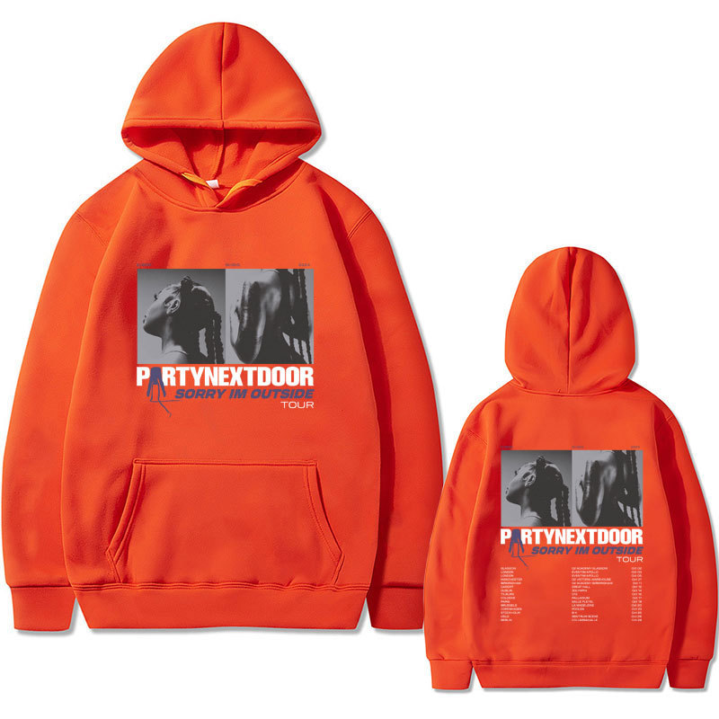Rapper Partynextdoor Double Sided Print Hoodie Male Vintage