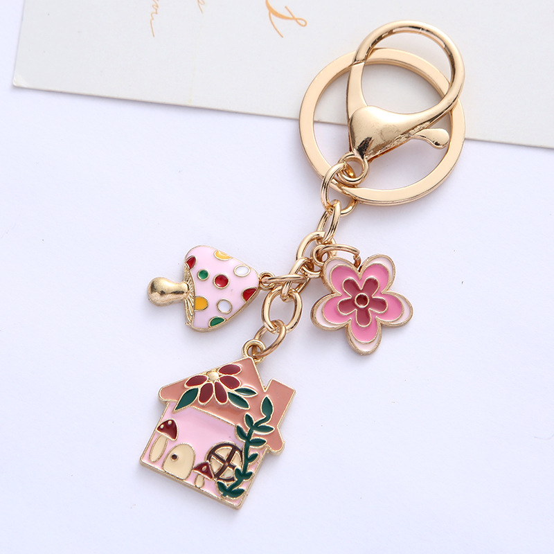 Cute House Alloy Unisex Keychain display picture 4