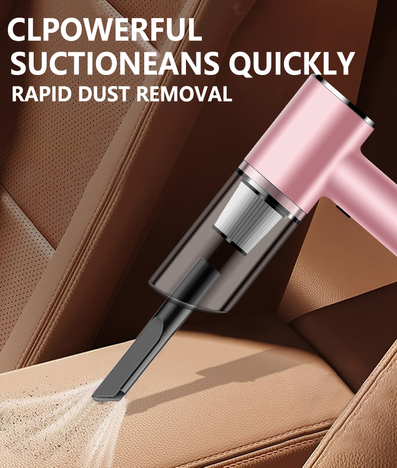 Car Vacuum Cleaner, Handheld Mini Car Vacuum Cleaner, Large Suction Power, Wired Dust Blower, Small Pet Hair Vacuum Cleaner